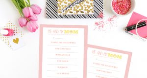 Mother's Day Free Printable - Me and My Mom