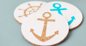 Easy Nautical DIY Coasters