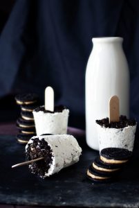 Oreo Peanut Butter Popsicles