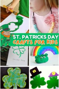 St. Patrick's Day crafts for kids - especially the tiniest crafters like toddlers and preschool aged kids!