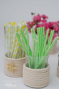 Dollar Store Vase Makeover