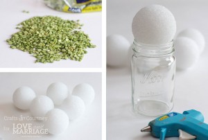Easy DIY Decorative Split Pea Balls