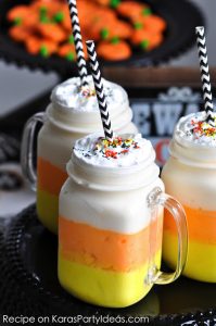 candy corn milkshake