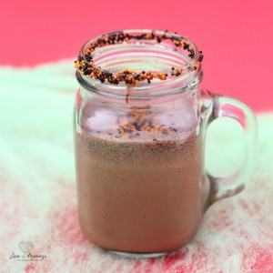 Chocolate Cookie Crunch Halloween Milkshake
