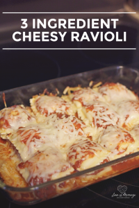 3 Ingredient Cheesy Ravioli