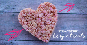 Strawberry Valentine Rice Krispie Treats