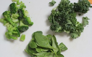 Green Veggie Cubes for Smoothies
