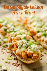 Cheesy Buffalo Chicken French Bread