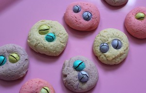 Easy Easter M&M Sugar Cookies