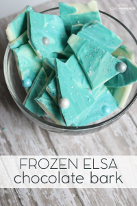 Frozen Elsa Chocolate Bark