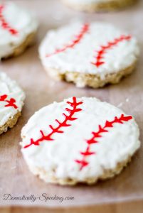 Baseball Rice Krispie Treats