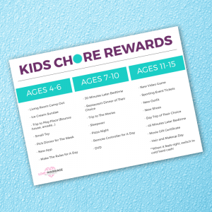 Kids Chore Rewards That Aren't Money