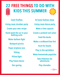 22 Free Things To Do With Kids This Summer