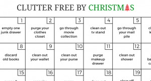The Clutter Free by Christmas Challenge