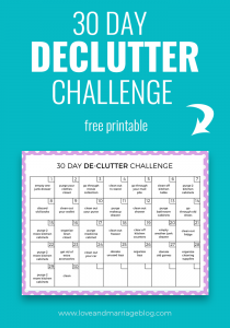 30 Day DeClutter Challenge