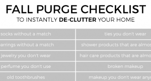 Fall Purge Checklist