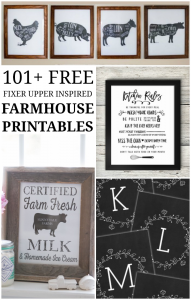 101+ Free Farmhouse Printables