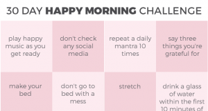 30 Day Happy Morning Challenge
