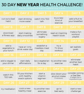 30 Day New Year Health Challenge