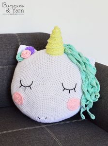 Unicorn Pillow Crochet Pattern