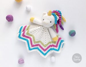 Unicorn Baby Lovey Crochet Pattern