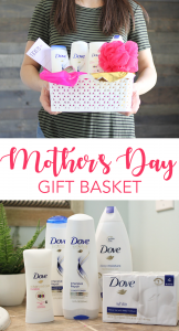 Mother's Day Pamper Gift Basket with Dove