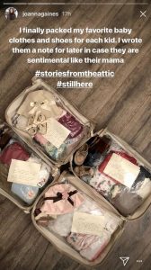 Joanna Gaines Baby Clothes Keepsake Idea