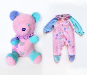 Stuffed Bears Made from Baby Clothing