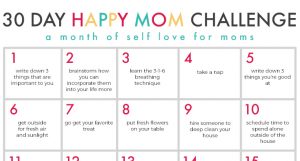 30 Day Happy Mom Challenge