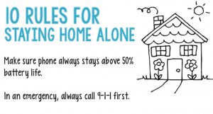 10 Rules For Staying Home Alone