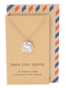 Teach Love Inspire Teacher Necklace