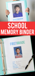 How To Make A School Memory Binder