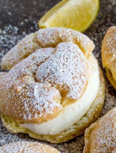 Lemon Cream Puffs | The BEST Lemon Desserts ever. | Lemon Recipes you will love.