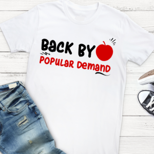 This free back to school SVG file can be used for a first day of school shirt, a backpack, a notebook, anything!