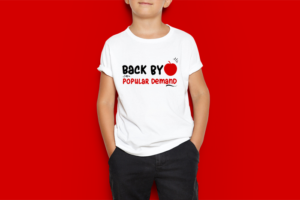 This free back to school SVG file can be used for a first day of school shirt, a backpack, a notebook, anything!
