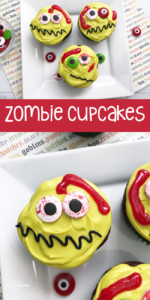 Zombie Cupcakes are the most fun Halloween treat to make for kids! | Easy Halloween Cupcakes | Halloween Food Ideas for Kids | Creepy Halloween Food