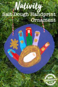 Nativity Handprint Ornament - Best DIY Salt Dough Ornaments