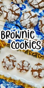 Brownie Cookies Recipe so easy, soft and chewy. Made with just 5 ingredients.