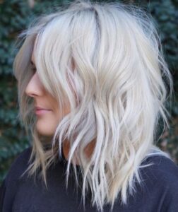 Blonde Messy Layered Hairstyle | hairstyles for medium length hair #Hair