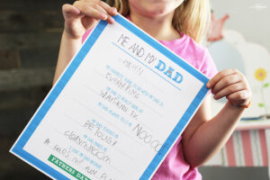 Father's Day Printable - Me and My Dad - Fun free printable for dad