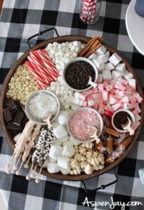 Hot Chocolate Christmas Charcuterie Board
