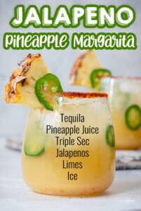 Pineapple Jalapeno Margaritas are the best blend of sweet and spicy. If you love margaritas and are looking for a new, fun way to make them, this is it.