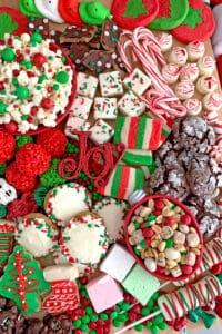 Christmas dessert board