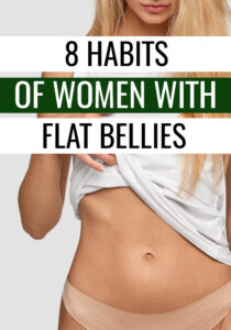 If you're looking for some tips and tricks from people who always seem slim in the waist, here are 8 Flat Belly Hacks. #WeightlossTips #hacks