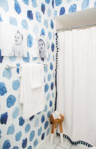 Blue Wallpaper Bathroom - The BEST Kids Bathroom Ideas