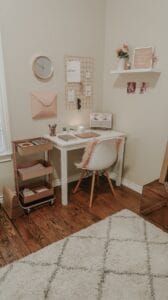 Rose Gold Home Office - 10 Epic Office Ideas for Inspiration