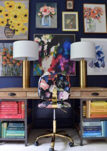 Beautiful Jewel Toned Office Inspiration
