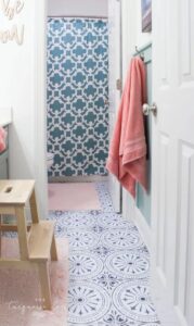 Pink and Grey Bathroom - The BEST Kids Bathroom Ideas