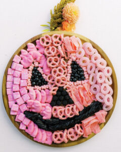 Pink Pumpkin Halloween Charcuterie Board