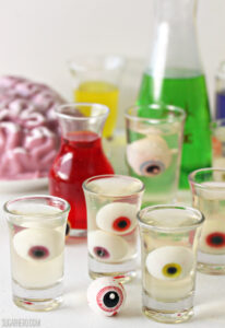 Floating Eyeballs Halloween Jello Shots